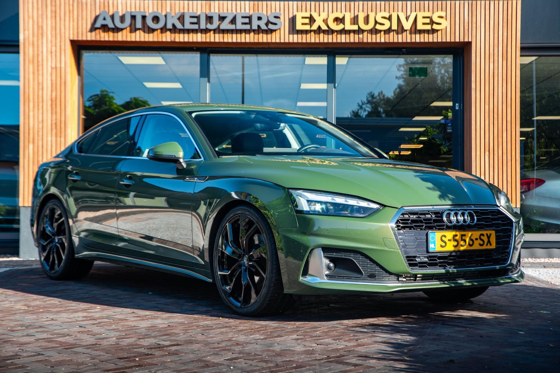 Audi A5 Sportback 40 TFSI S edition 2020 Districtgroen metallic 1