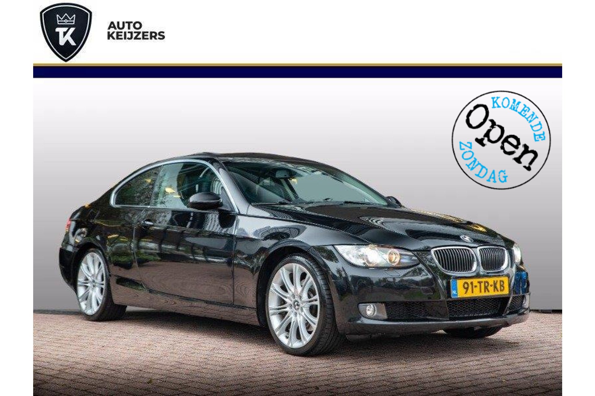 BMW 3-SERIE coupe 325i 2007 Schwarz ii 1